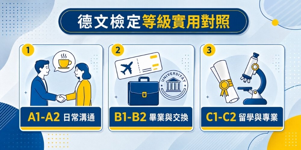 德文檢定等級對照